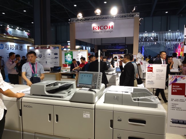 理光展區現場人氣爆棚 理光展區現場人氣爆棚